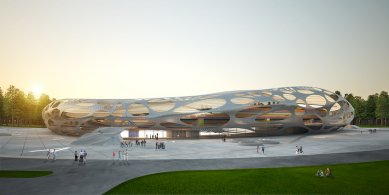 Projekt fotbalového stadionu v Bělorusku od OFIS arhitekti - foto: OFIS architekti