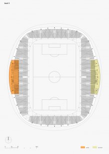 Projekt fotbalového stadionu v Bělorusku od OFIS arhitekti - Level 3 - foto: OFIS architekti