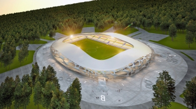 Football stadium FC Bate Borisov in Belarus by OFIS - foto: OFIS architekti